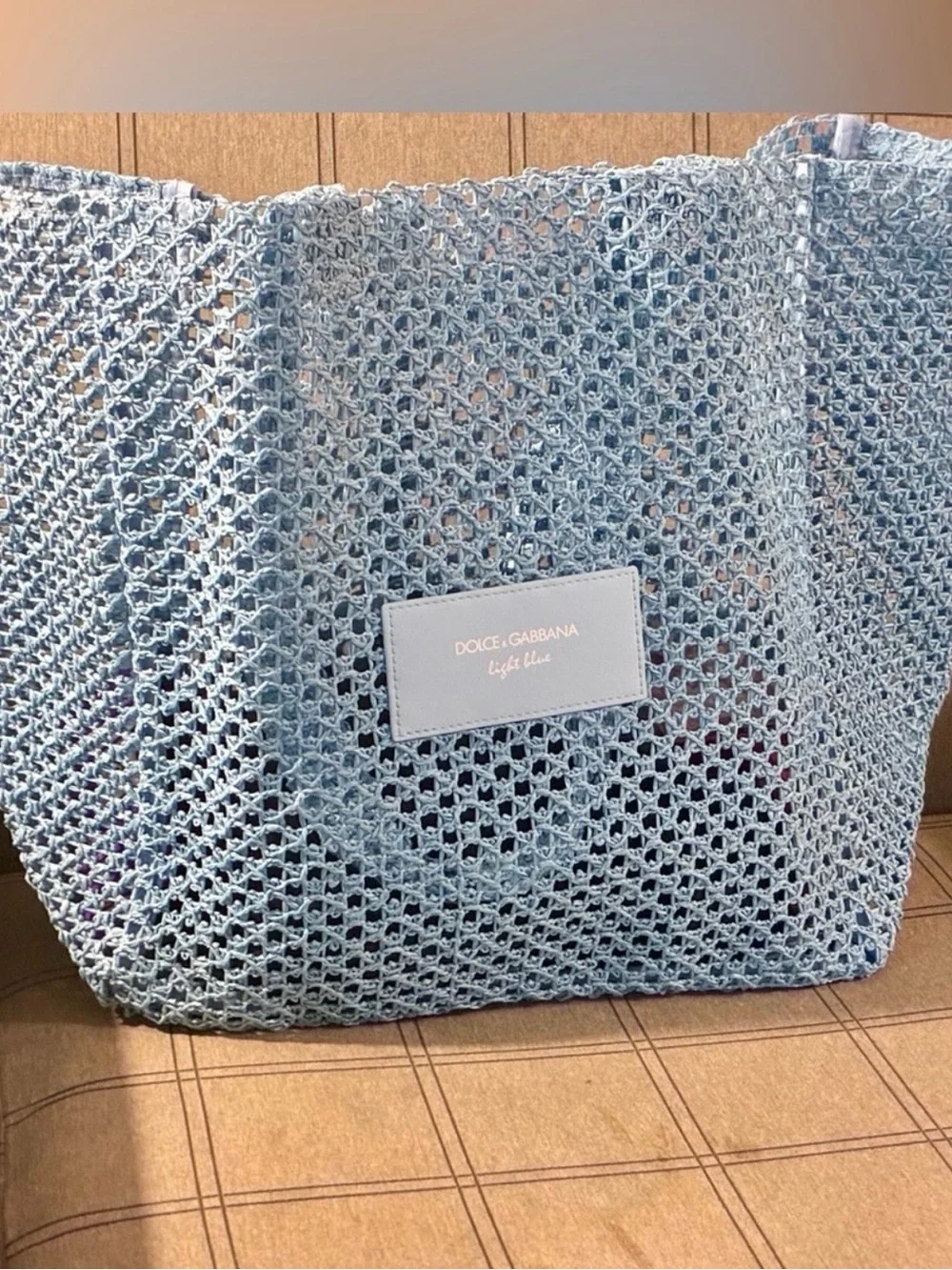 Summer must !Last one remaining !Dolce & Gabbana Light Blue Large Tote